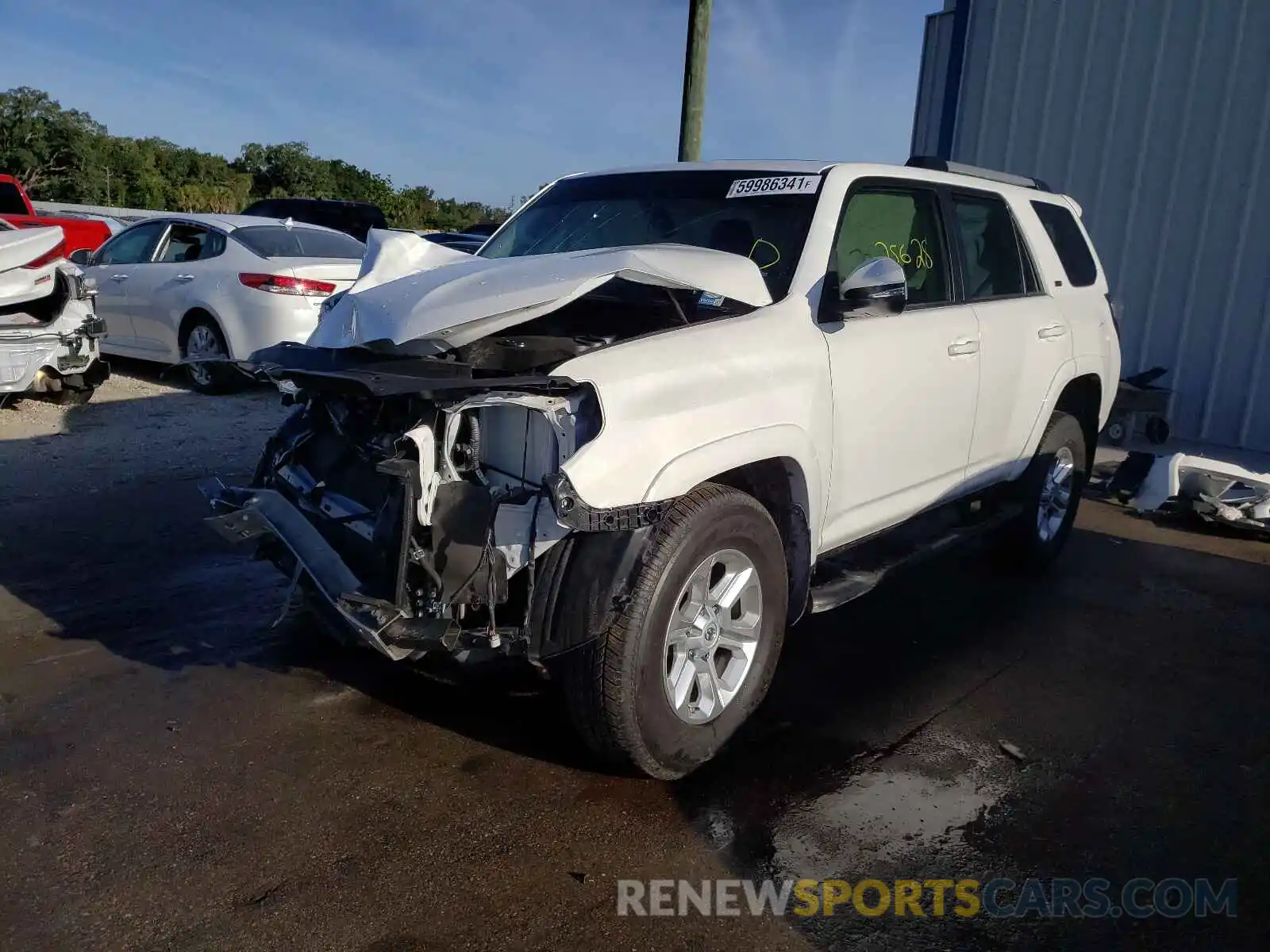 2 Photograph of a damaged car JTEZU5JR3K5193252 TOYOTA 4RUNNER 2019