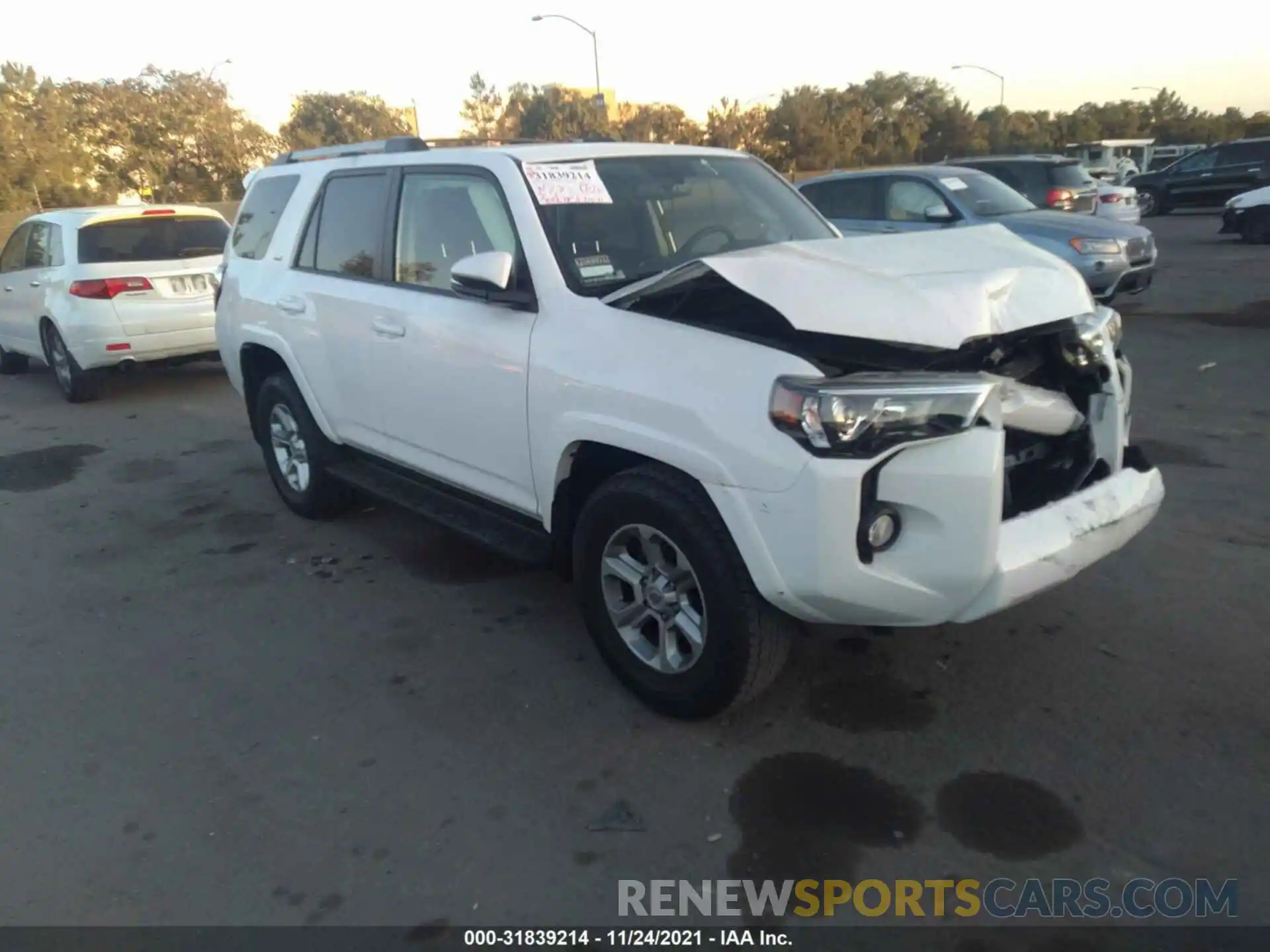 1 Photograph of a damaged car JTEZU5JR3K5193509 TOYOTA 4RUNNER 2019