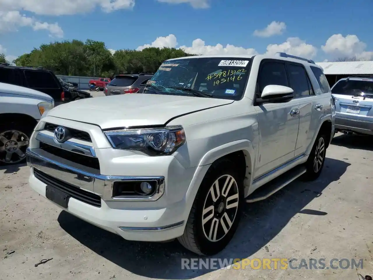 2 Photograph of a damaged car JTEZU5JR3K5195146 TOYOTA 4RUNNER 2019