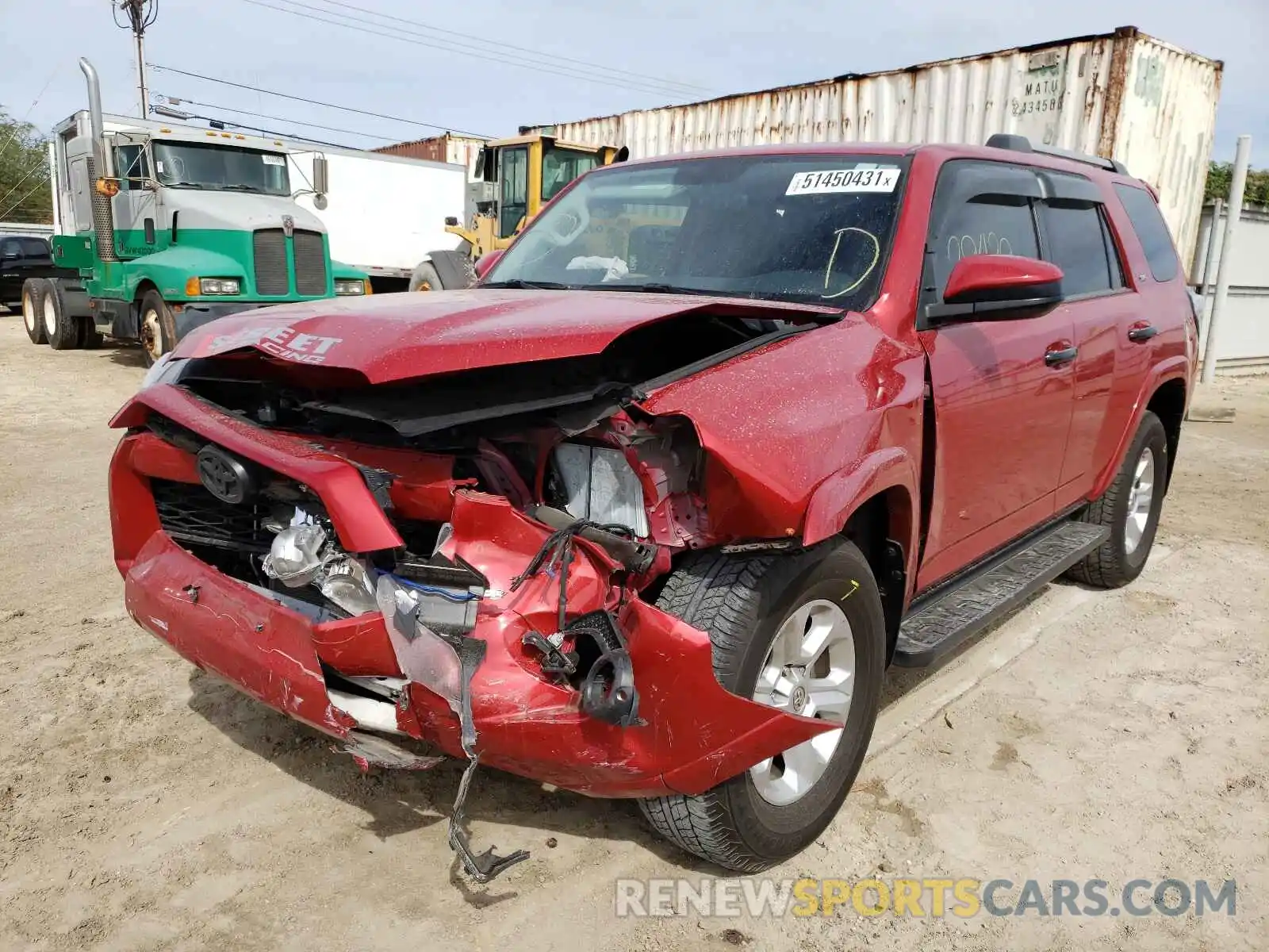 2 Photograph of a damaged car JTEZU5JR3K5197995 TOYOTA 4RUNNER 2019