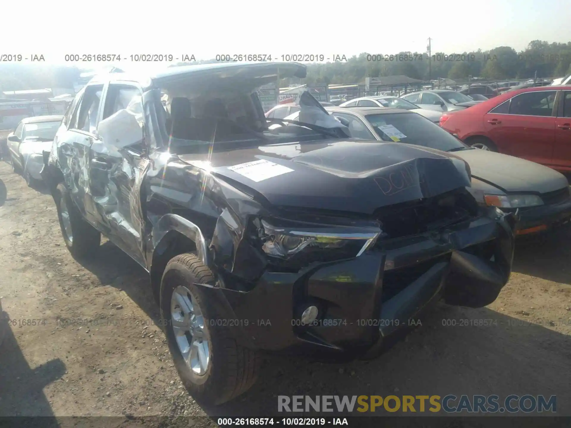 1 Photograph of a damaged car JTEZU5JR3K5201799 TOYOTA 4RUNNER 2019