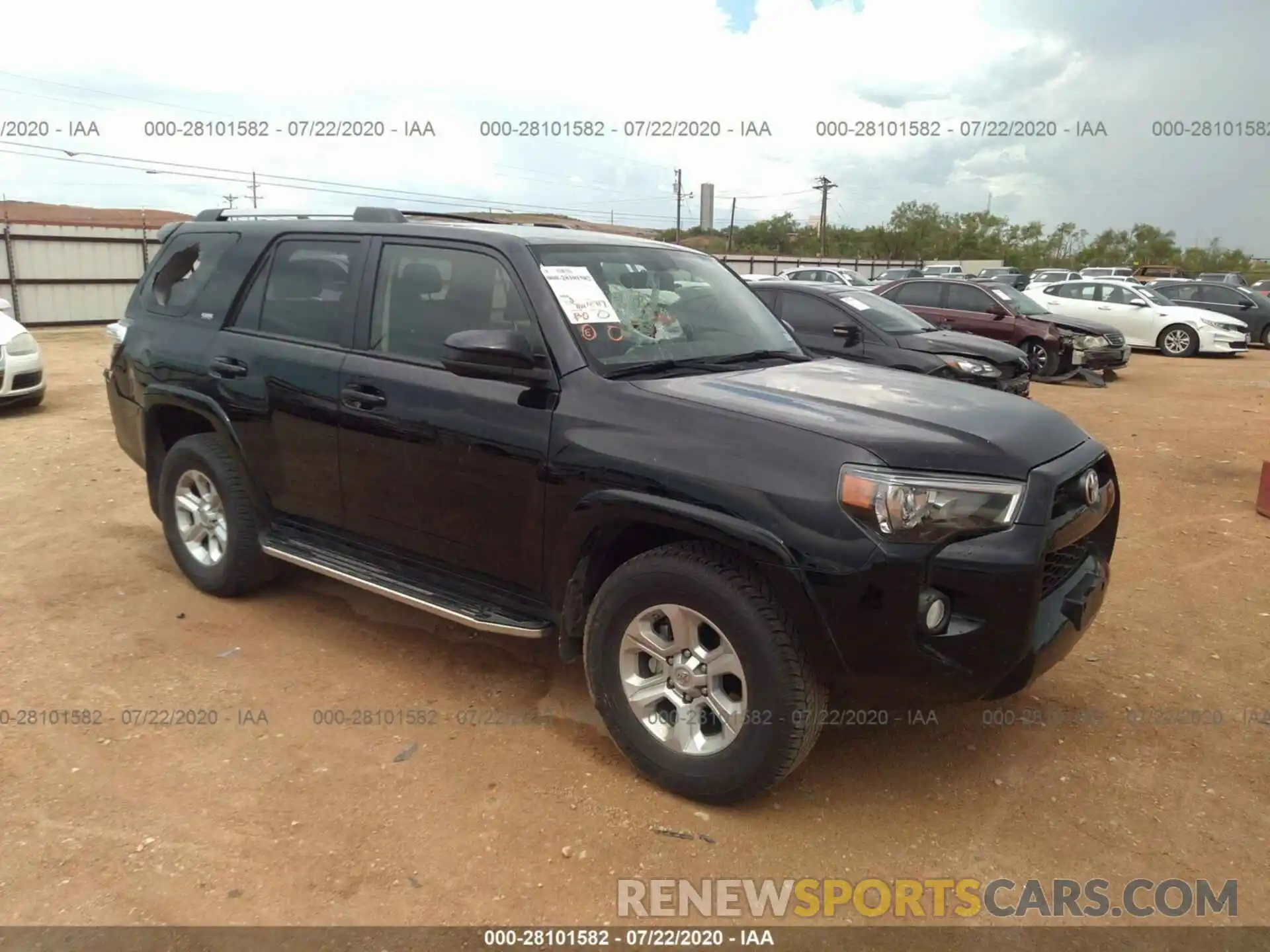 1 Photograph of a damaged car JTEZU5JR3K5205447 TOYOTA 4RUNNER 2019