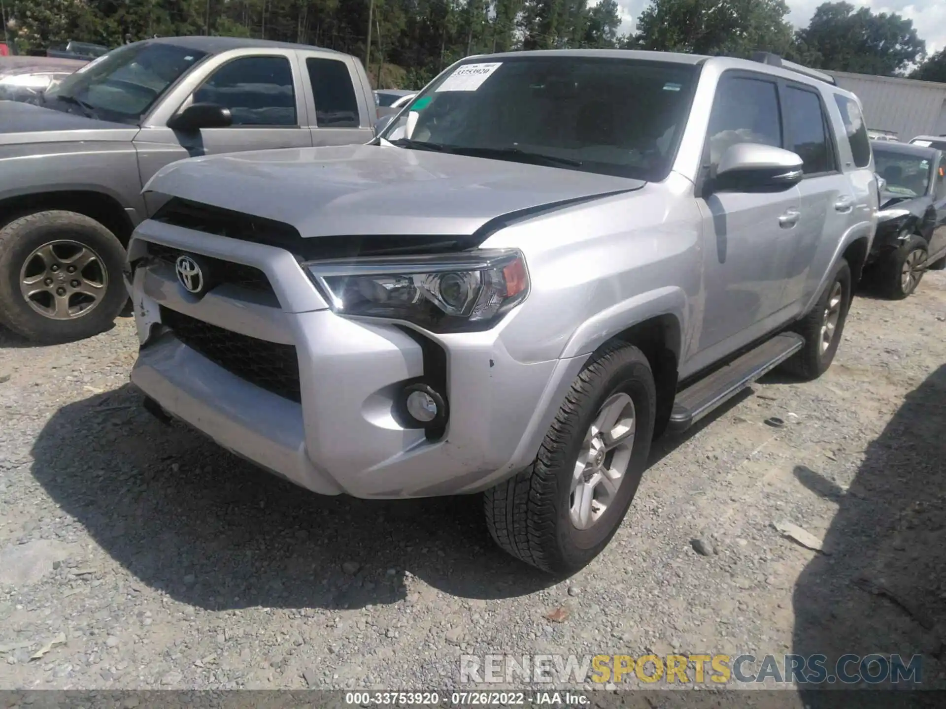 2 Photograph of a damaged car JTEZU5JR3K5210115 TOYOTA 4RUNNER 2019