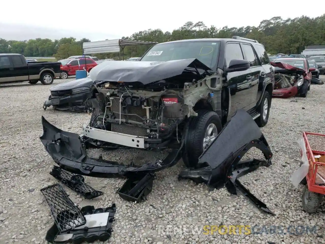 2 Photograph of a damaged car JTEZU5JR3K5211409 TOYOTA 4RUNNER 2019