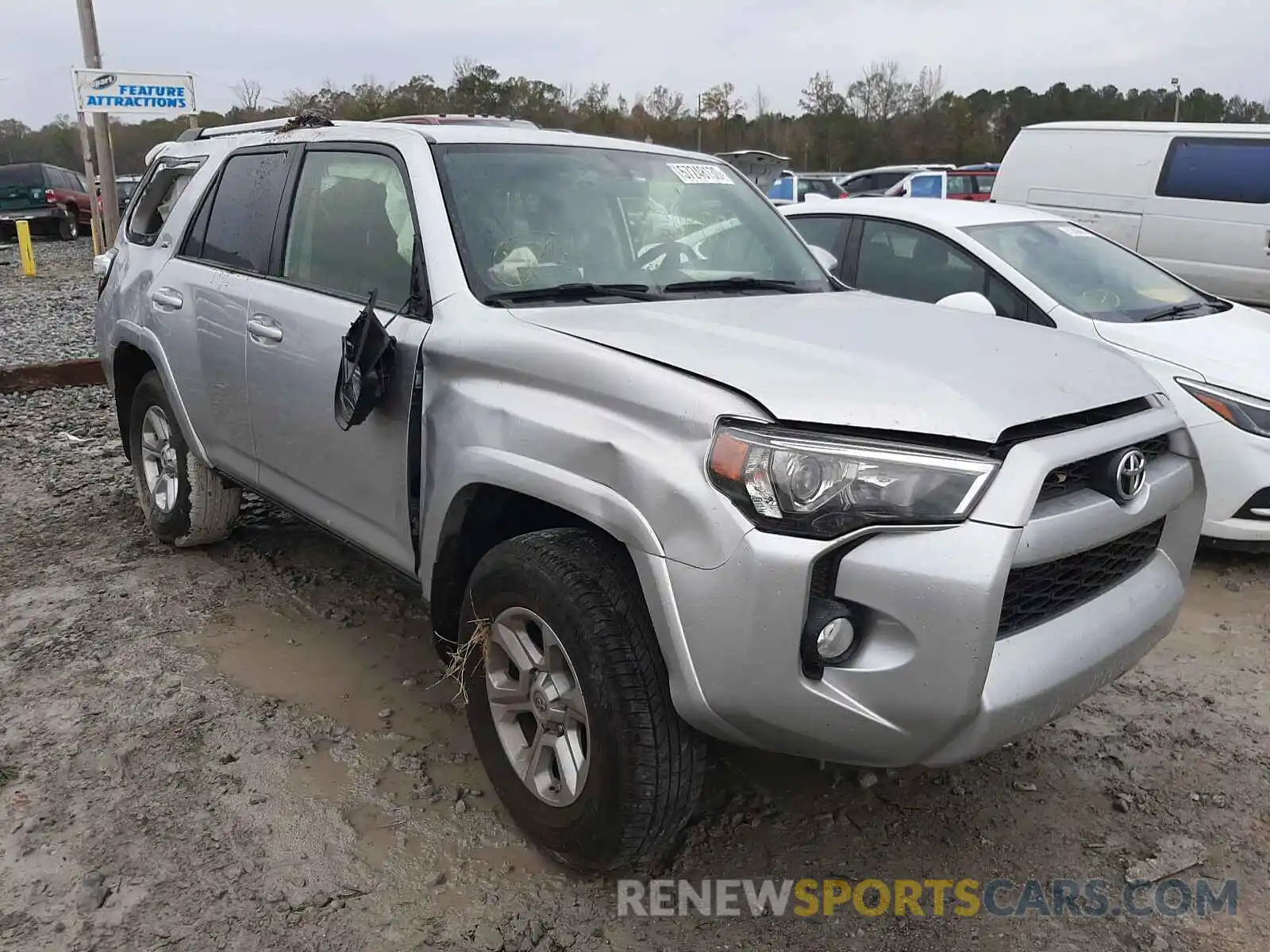 1 Photograph of a damaged car JTEZU5JR4K5191798 TOYOTA 4RUNNER 2019