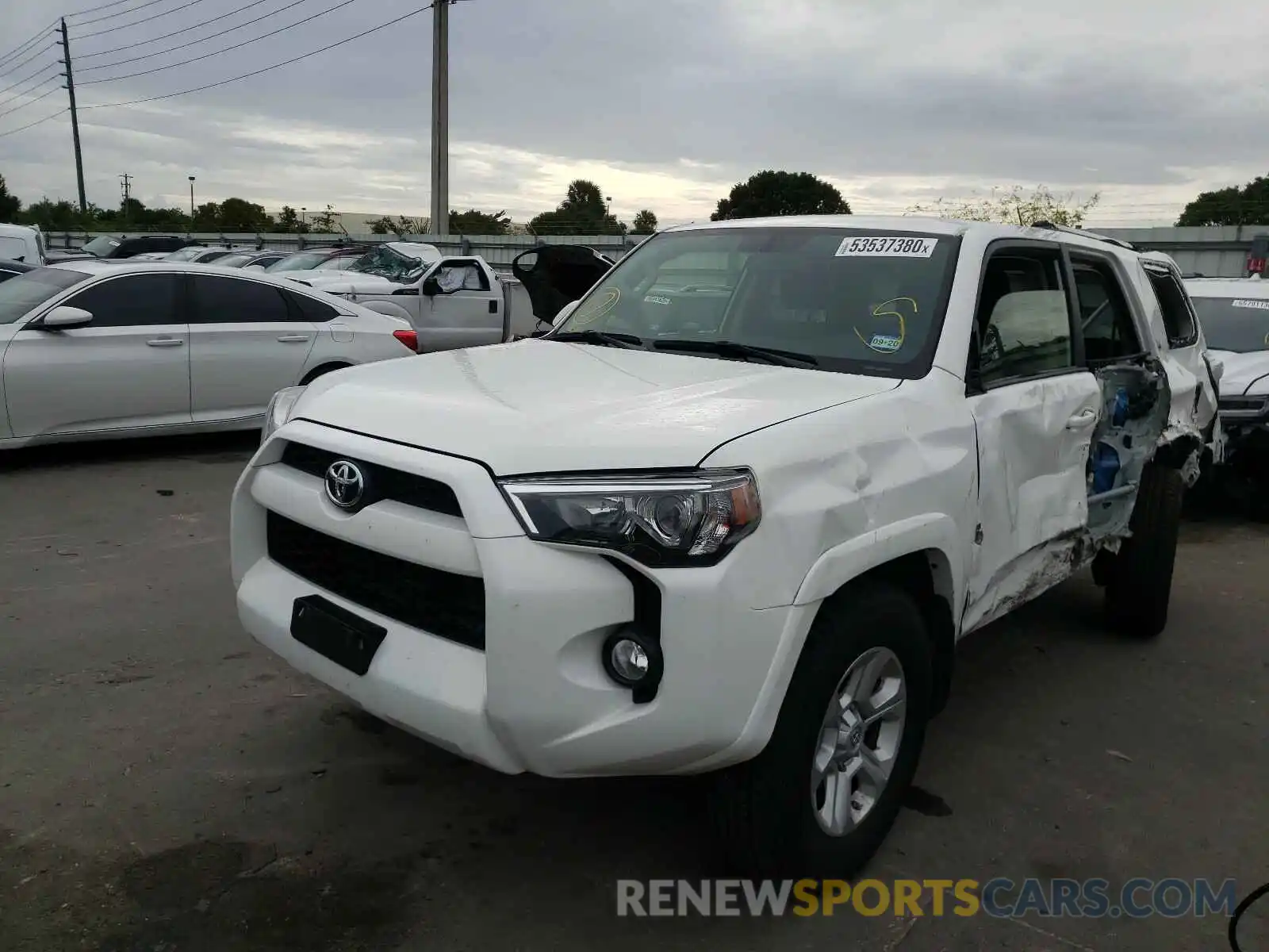 2 Photograph of a damaged car JTEZU5JR4K5193101 TOYOTA 4RUNNER 2019