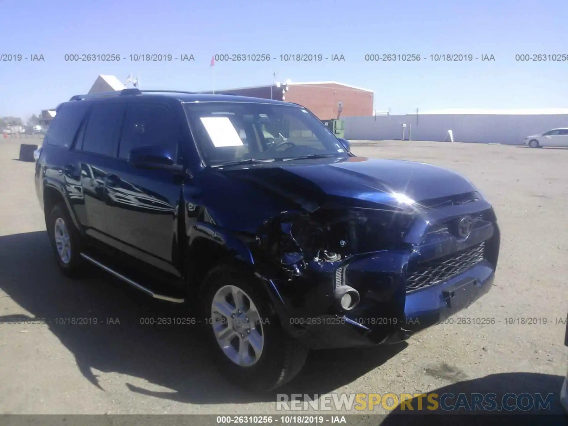 1 Photograph of a damaged car JTEZU5JR4K5193664 TOYOTA 4RUNNER 2019