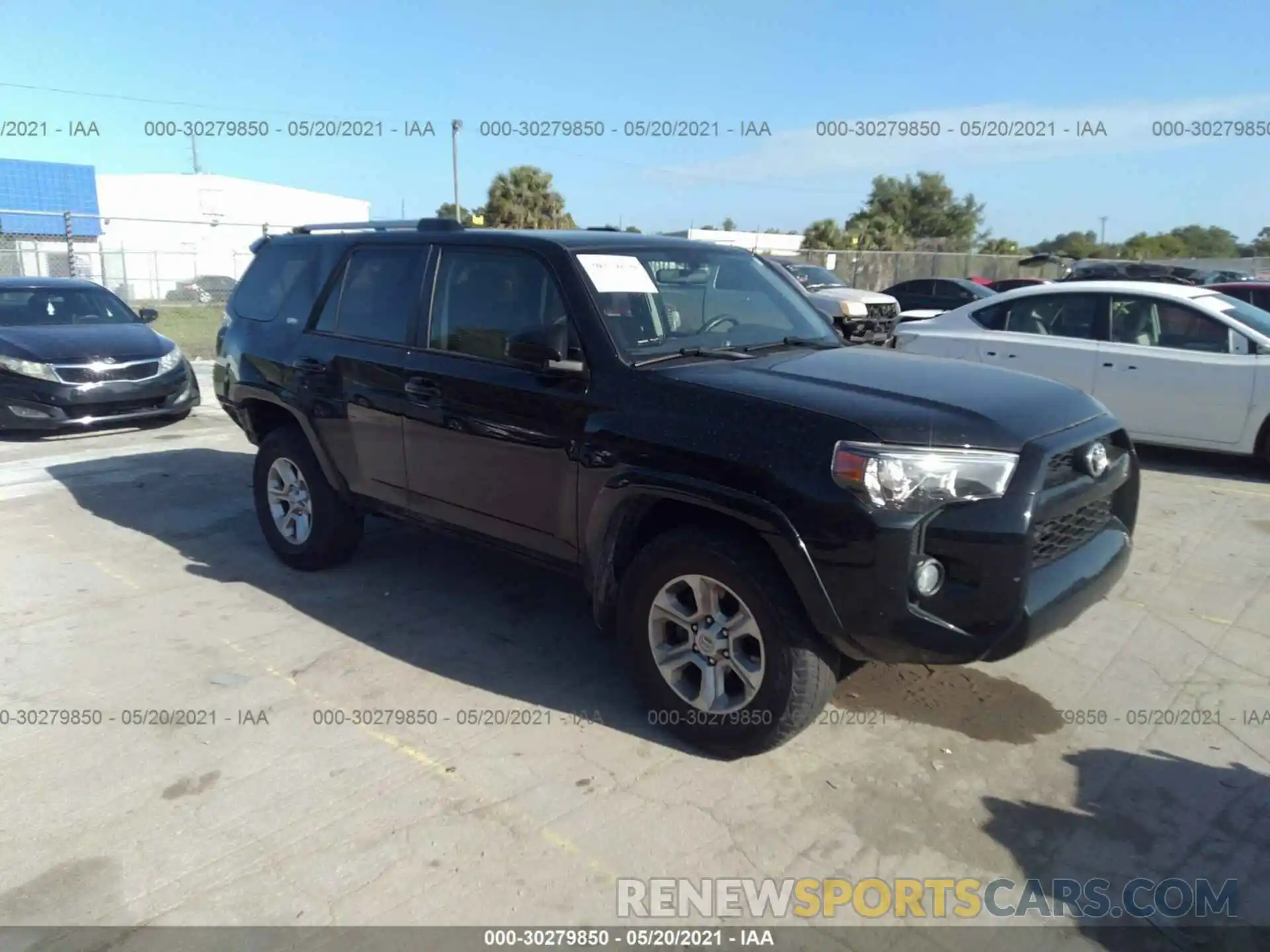 1 Photograph of a damaged car JTEZU5JR4K5193714 TOYOTA 4RUNNER 2019