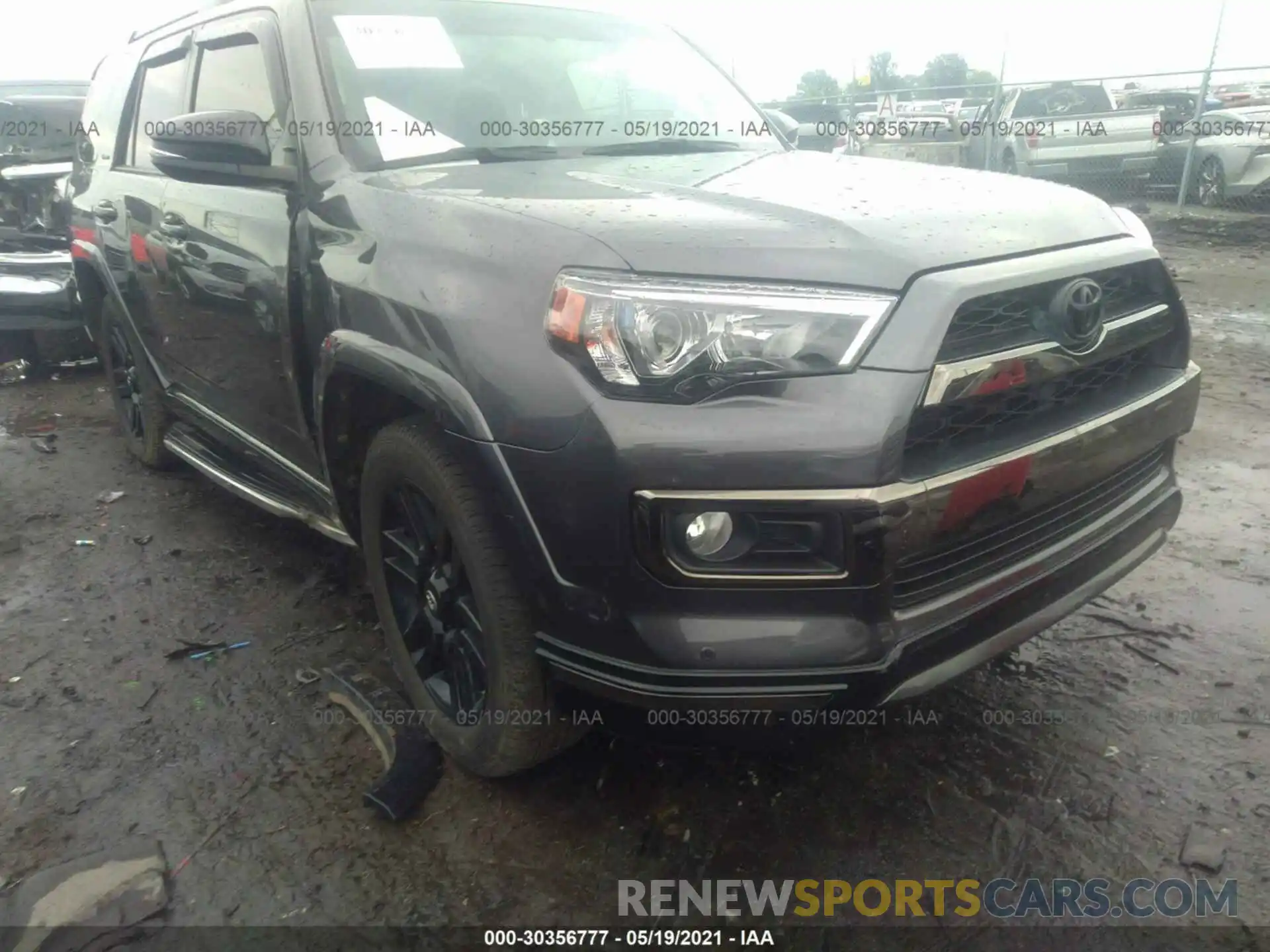 1 Фотография поврежденного автомобиля JTEZU5JR4K5195415 TOYOTA 4RUNNER 2019