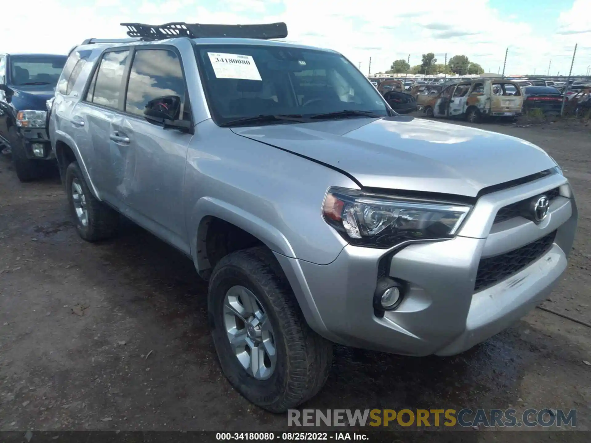 1 Photograph of a damaged car JTEZU5JR4K5199514 TOYOTA 4RUNNER 2019