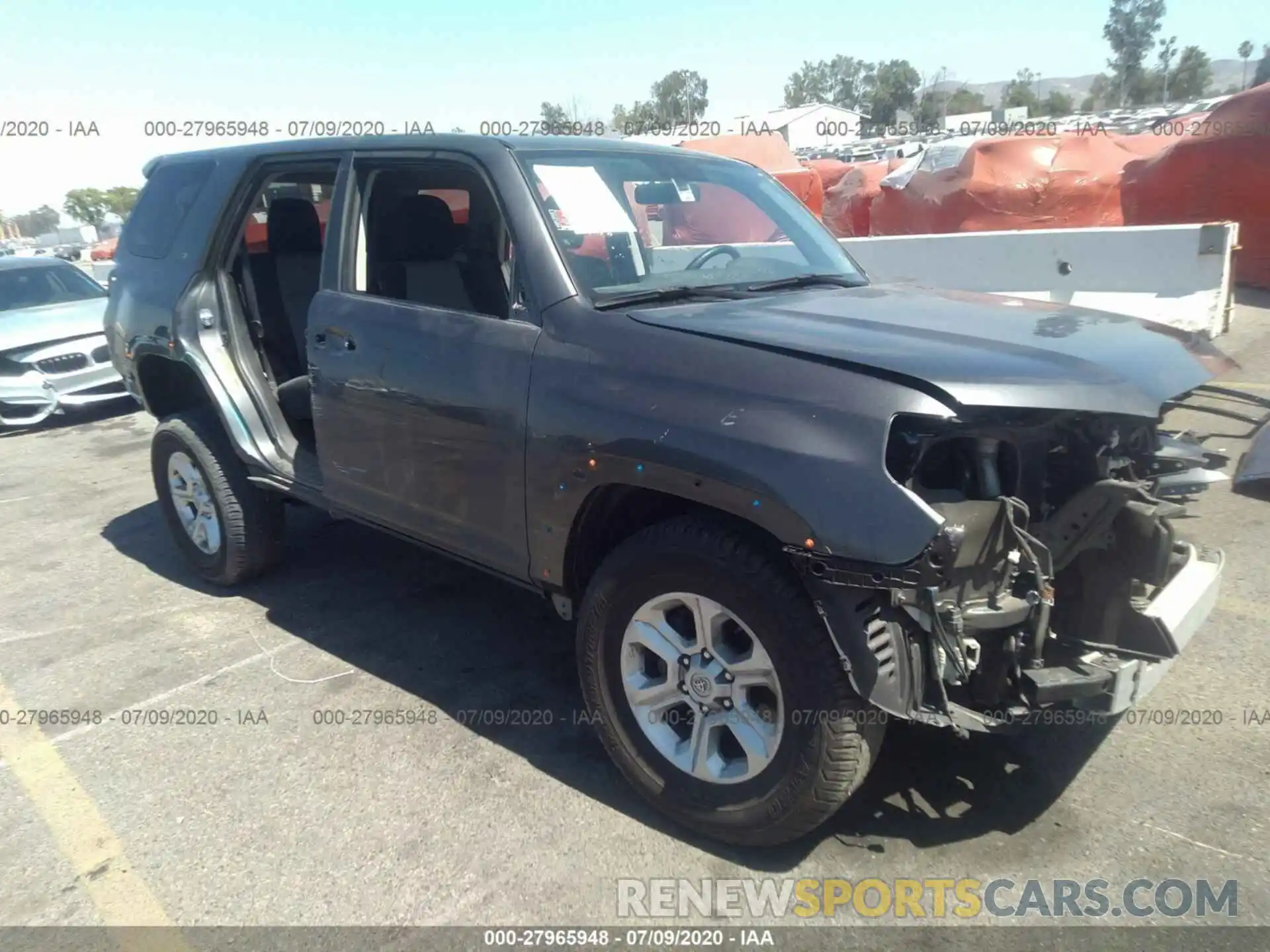 1 Photograph of a damaged car JTEZU5JR4K5203495 TOYOTA 4RUNNER 2019