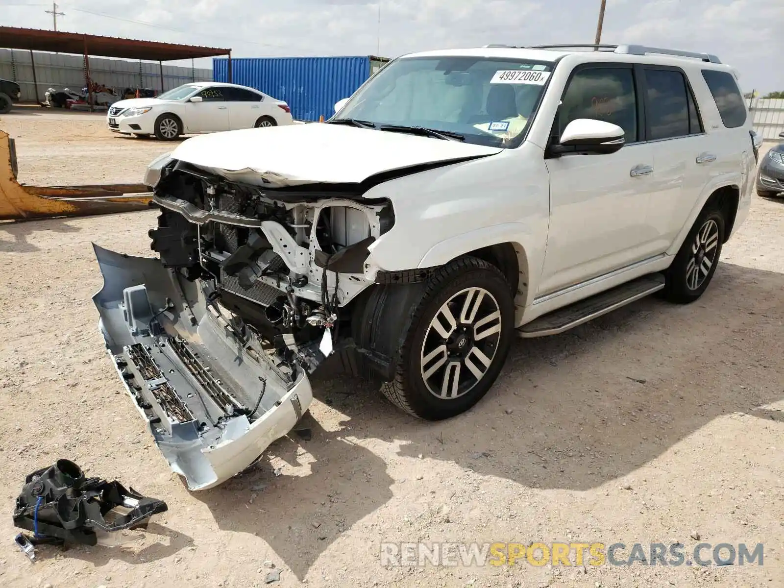 2 Photograph of a damaged car JTEZU5JR4K5206073 TOYOTA 4RUNNER 2019