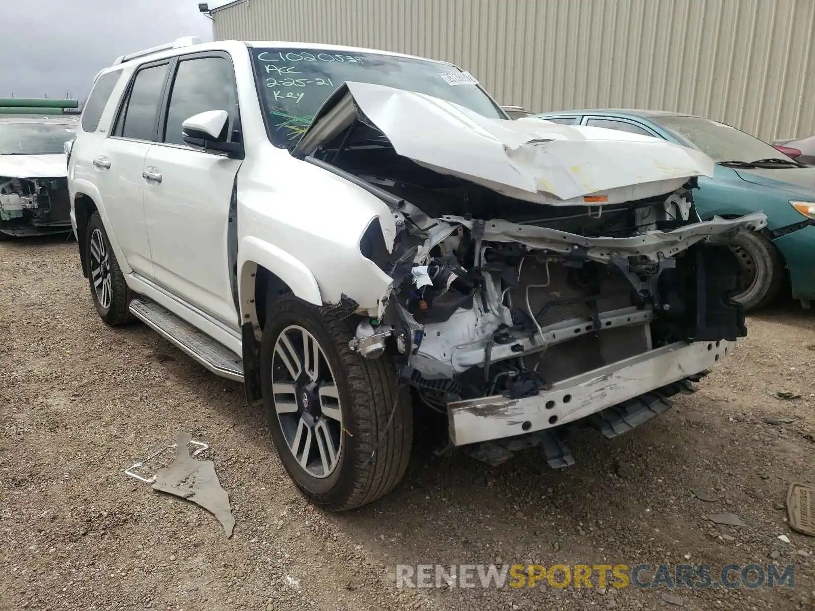 1 Photograph of a damaged car JTEZU5JR4K5206249 TOYOTA 4RUNNER 2019