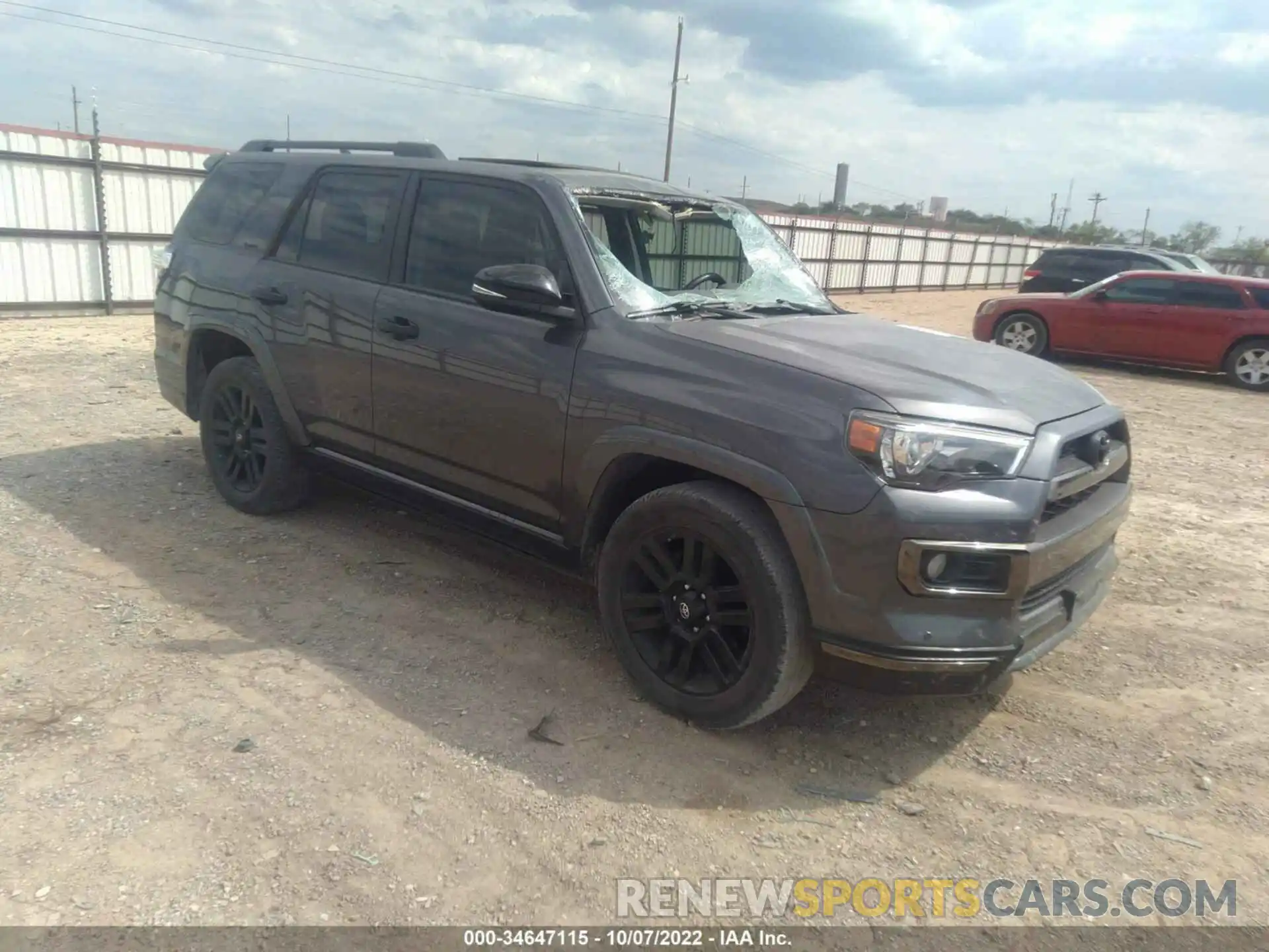 1 Photograph of a damaged car JTEZU5JR4K5207319 TOYOTA 4RUNNER 2019