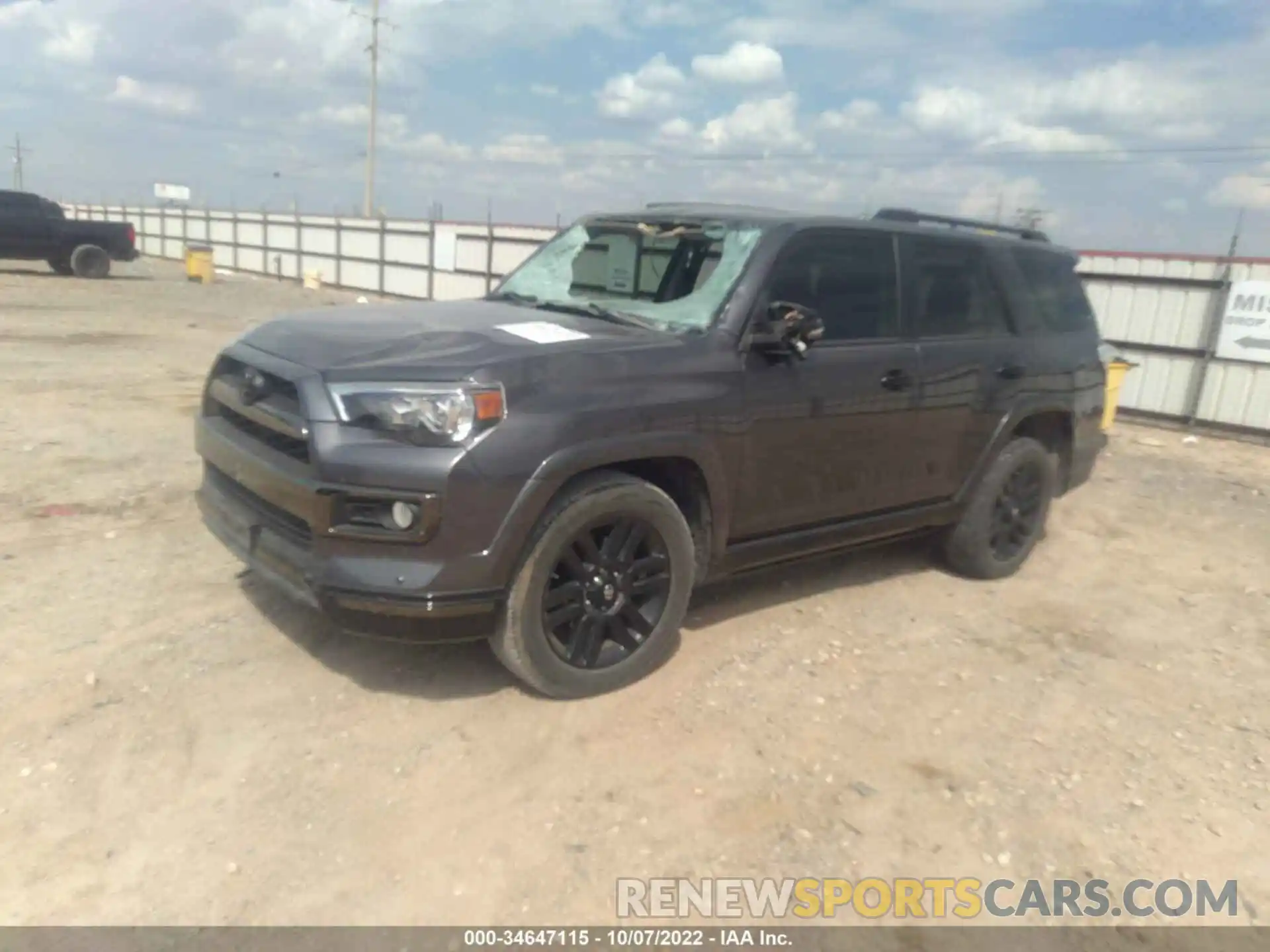 2 Photograph of a damaged car JTEZU5JR4K5207319 TOYOTA 4RUNNER 2019