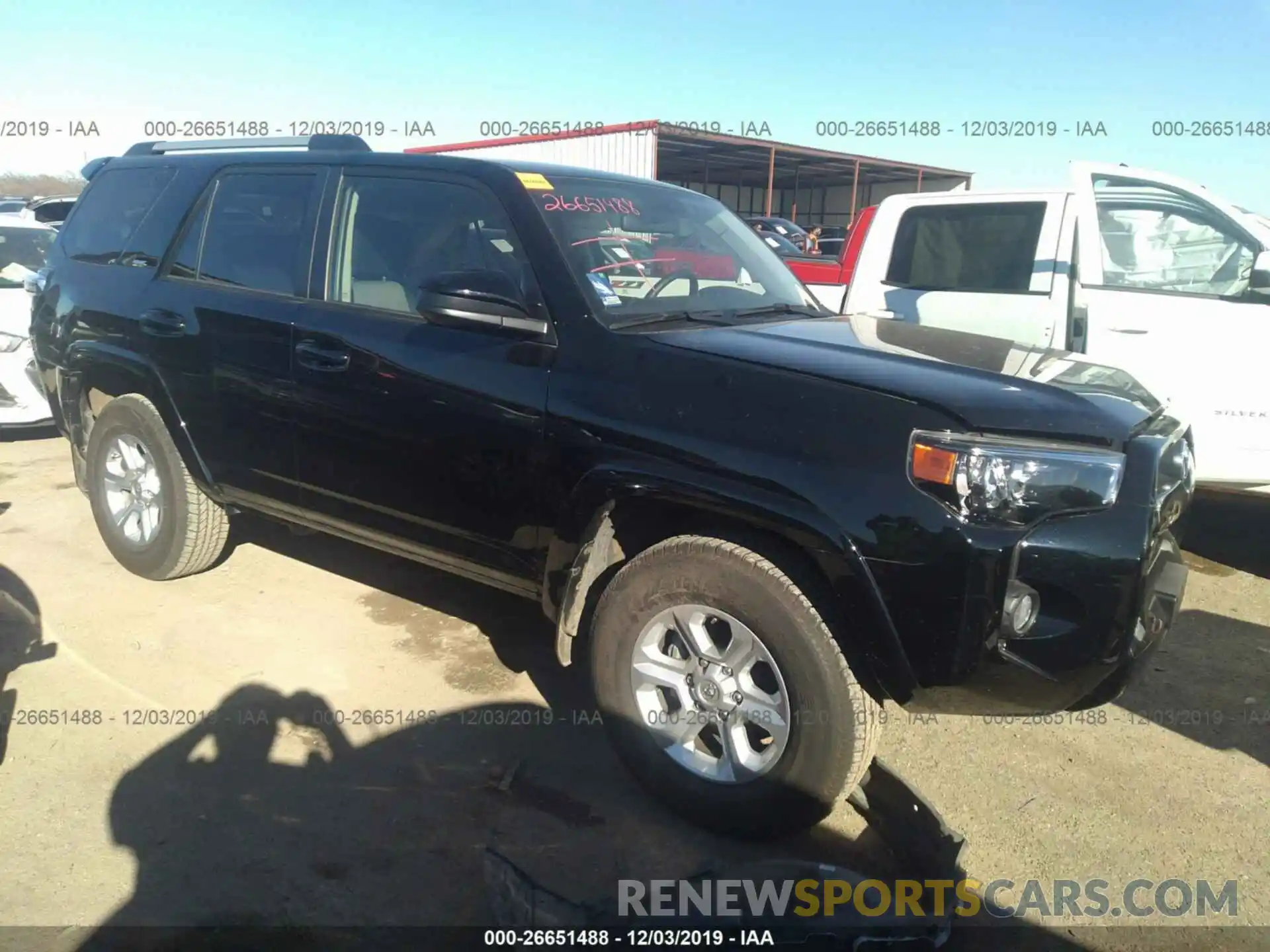 1 Photograph of a damaged car JTEZU5JR4K5210687 TOYOTA 4RUNNER 2019