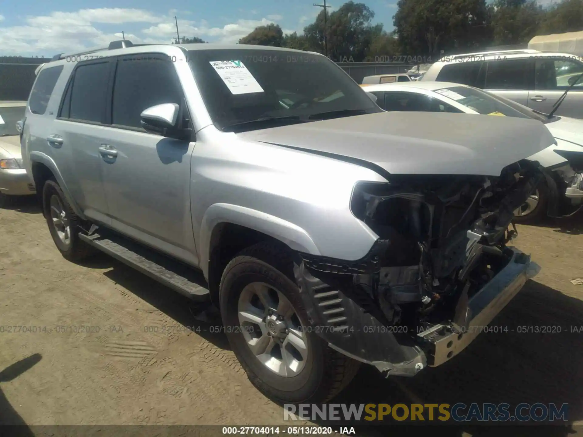 1 Photograph of a damaged car JTEZU5JR4K5212570 TOYOTA 4RUNNER 2019