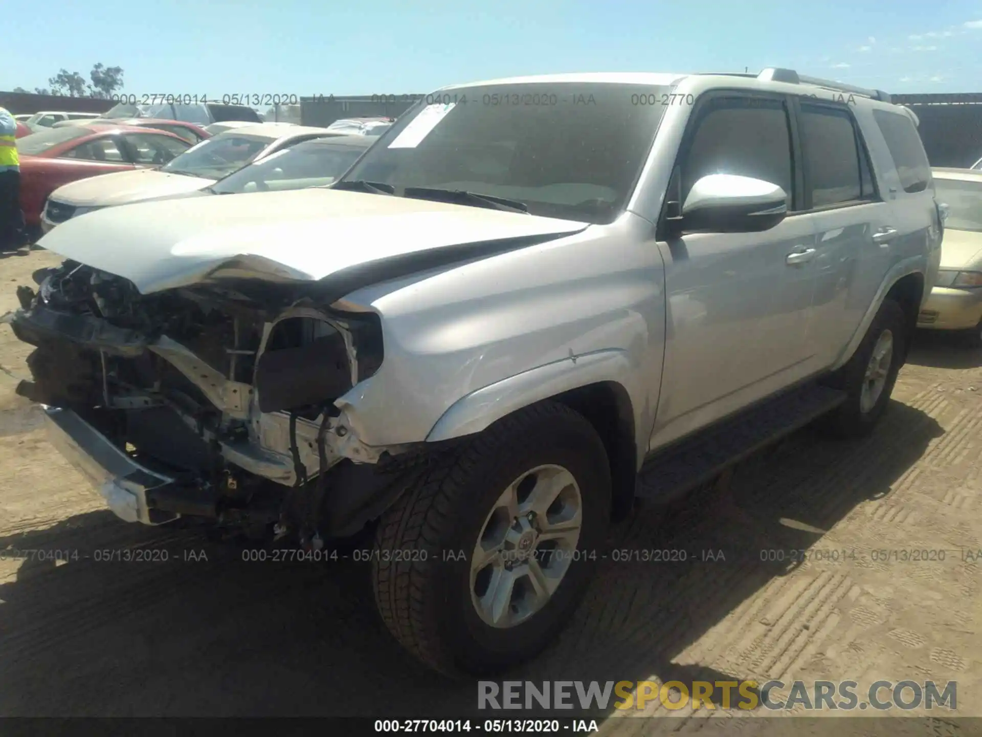 2 Photograph of a damaged car JTEZU5JR4K5212570 TOYOTA 4RUNNER 2019