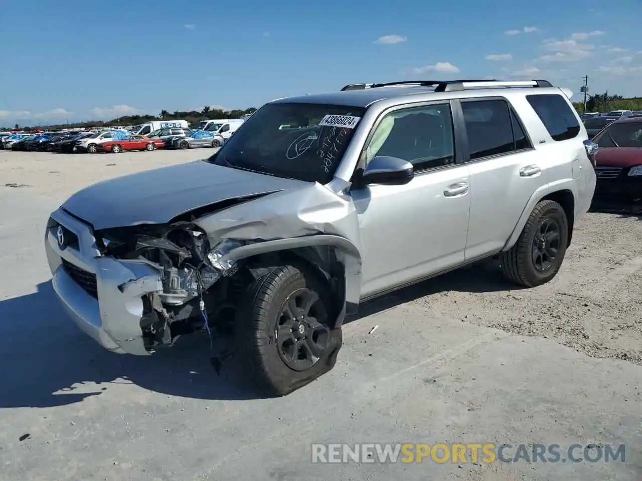 1 Photograph of a damaged car JTEZU5JR5K5192247 TOYOTA 4RUNNER 2019