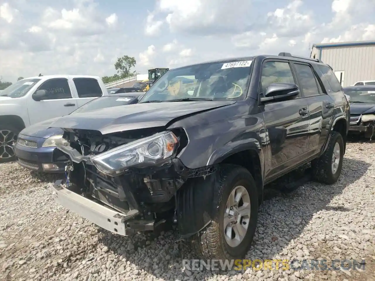 2 Photograph of a damaged car JTEZU5JR5K5193592 TOYOTA 4RUNNER 2019