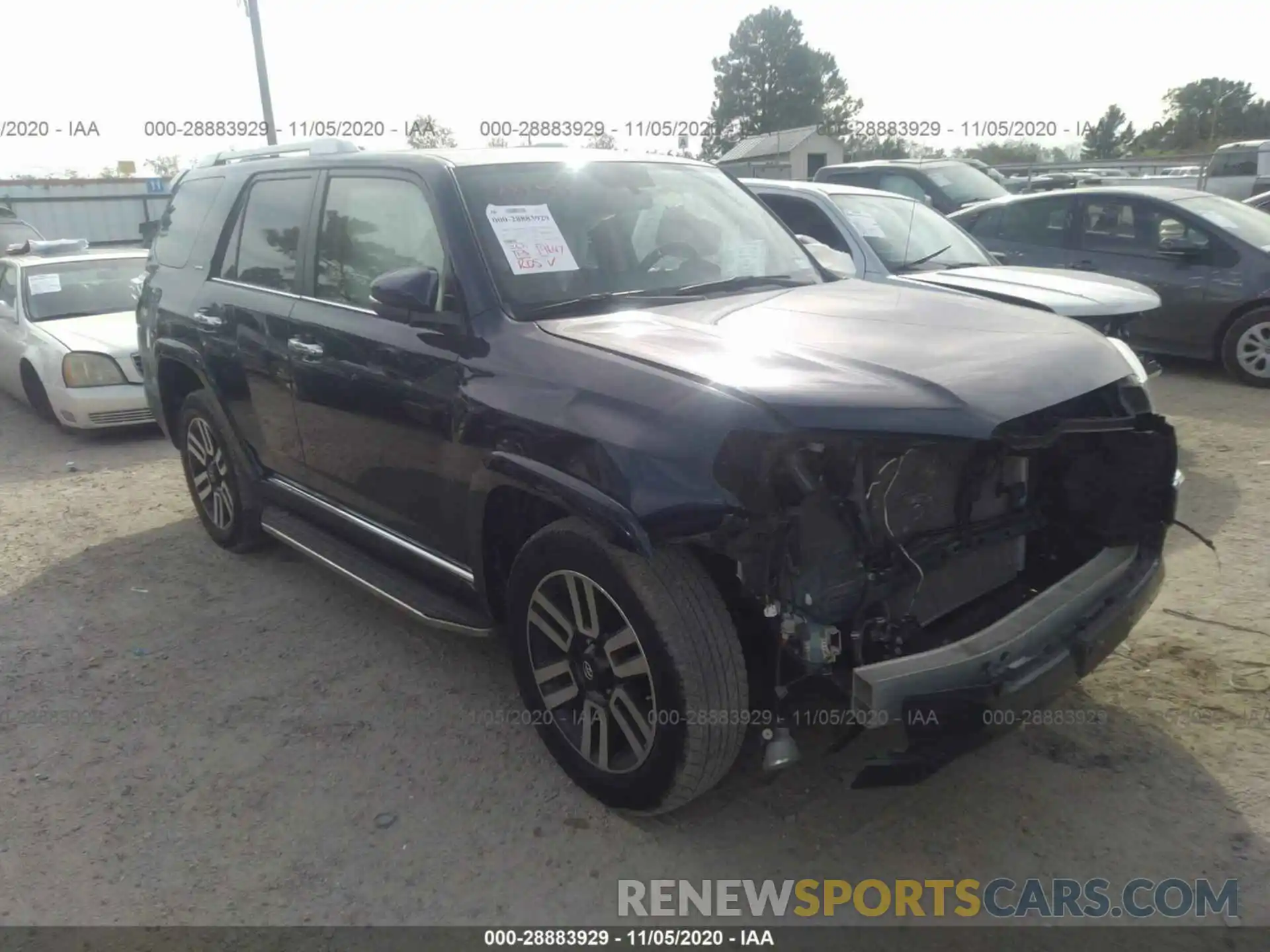 1 Photograph of a damaged car JTEZU5JR5K5206454 TOYOTA 4RUNNER 2019