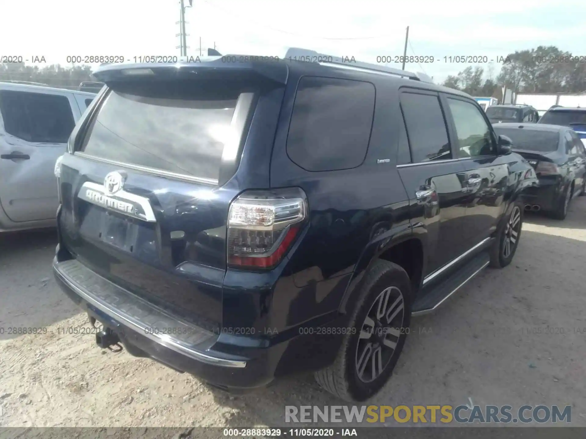 4 Фотография поврежденного автомобиля JTEZU5JR5K5206454 TOYOTA 4RUNNER 2019