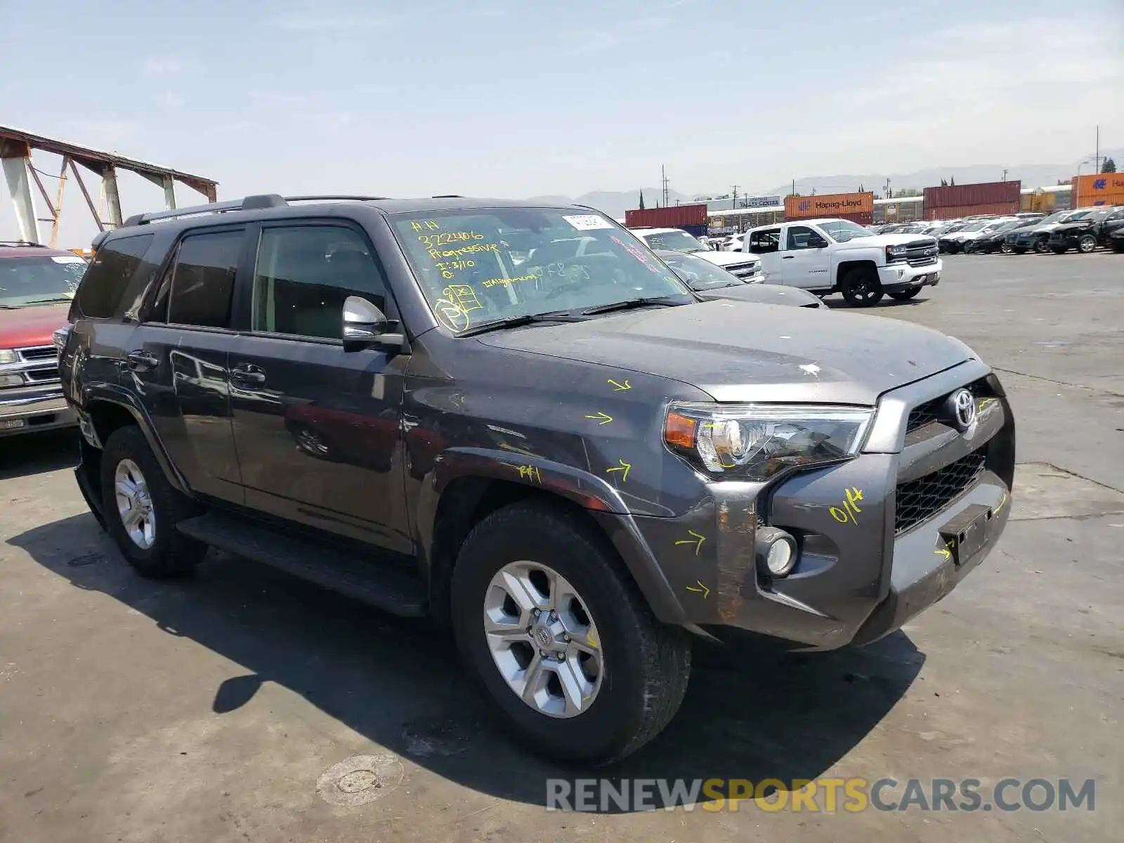 1 Photograph of a damaged car JTEZU5JR5K5206647 TOYOTA 4RUNNER 2019