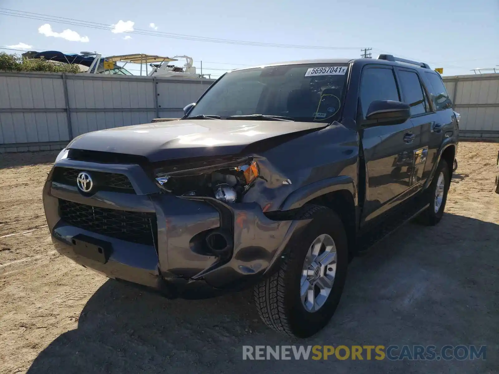 2 Photograph of a damaged car JTEZU5JR5K5209841 TOYOTA 4RUNNER 2019