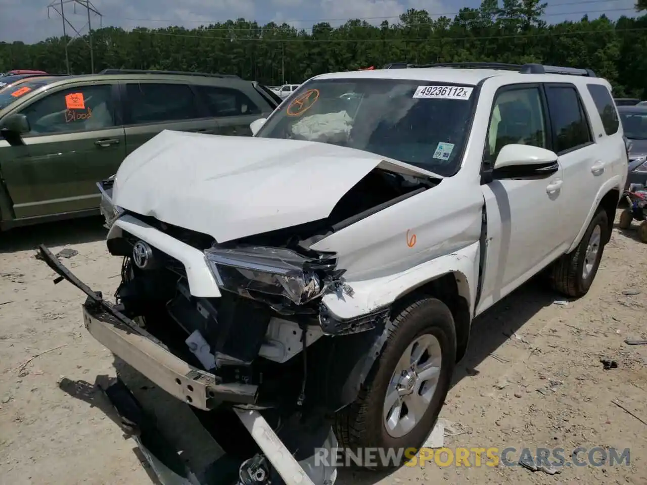 2 Photograph of a damaged car JTEZU5JR5K5210410 TOYOTA 4RUNNER 2019