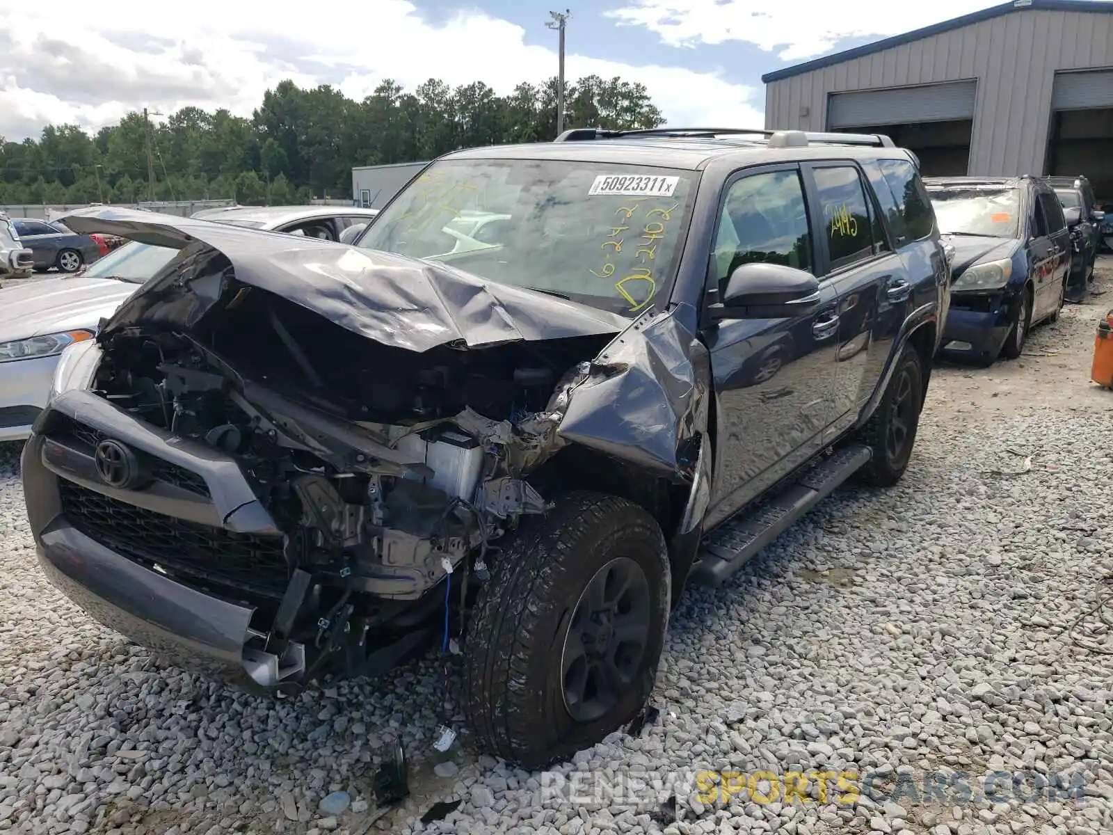 2 Photograph of a damaged car JTEZU5JR5K5212402 TOYOTA 4RUNNER 2019