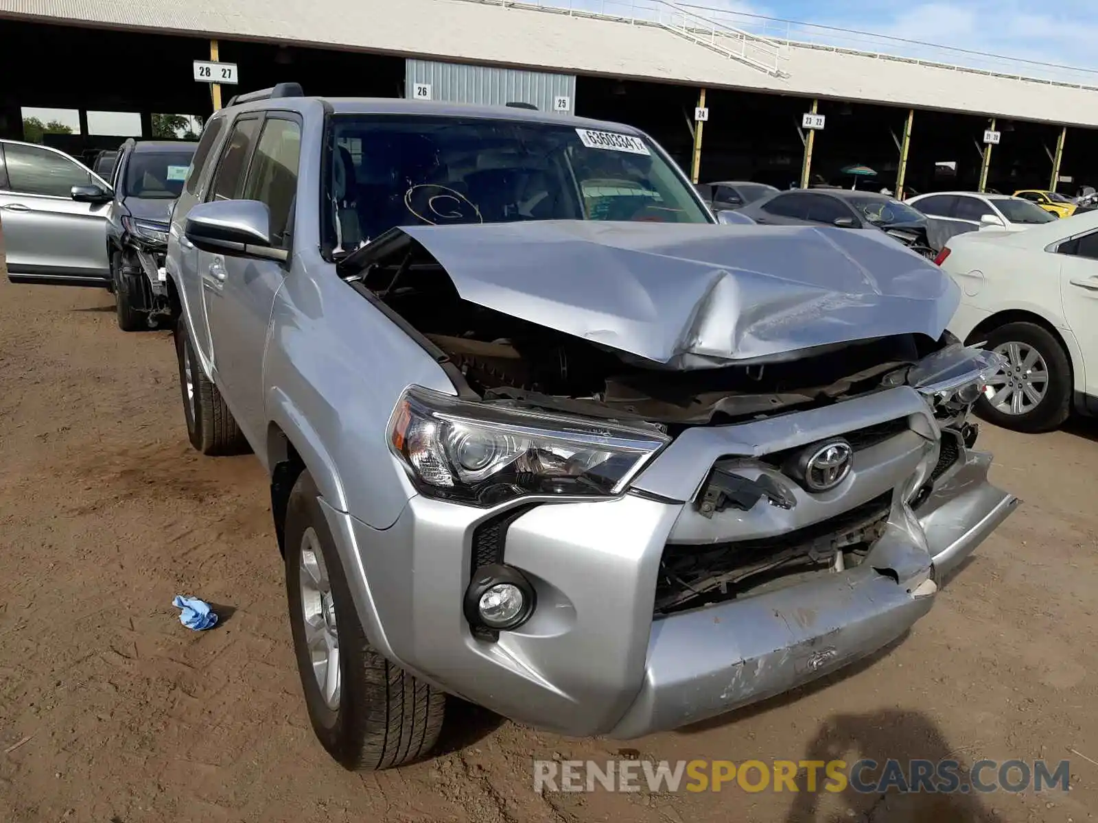 1 Photograph of a damaged car JTEZU5JR6K5193486 TOYOTA 4RUNNER 2019