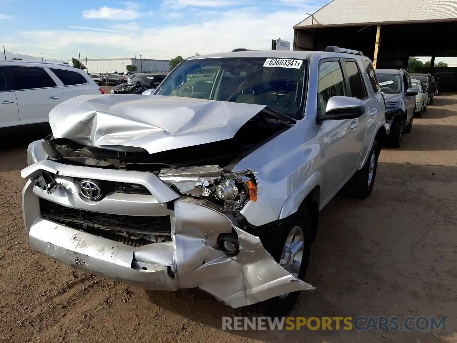 2 Photograph of a damaged car JTEZU5JR6K5193486 TOYOTA 4RUNNER 2019