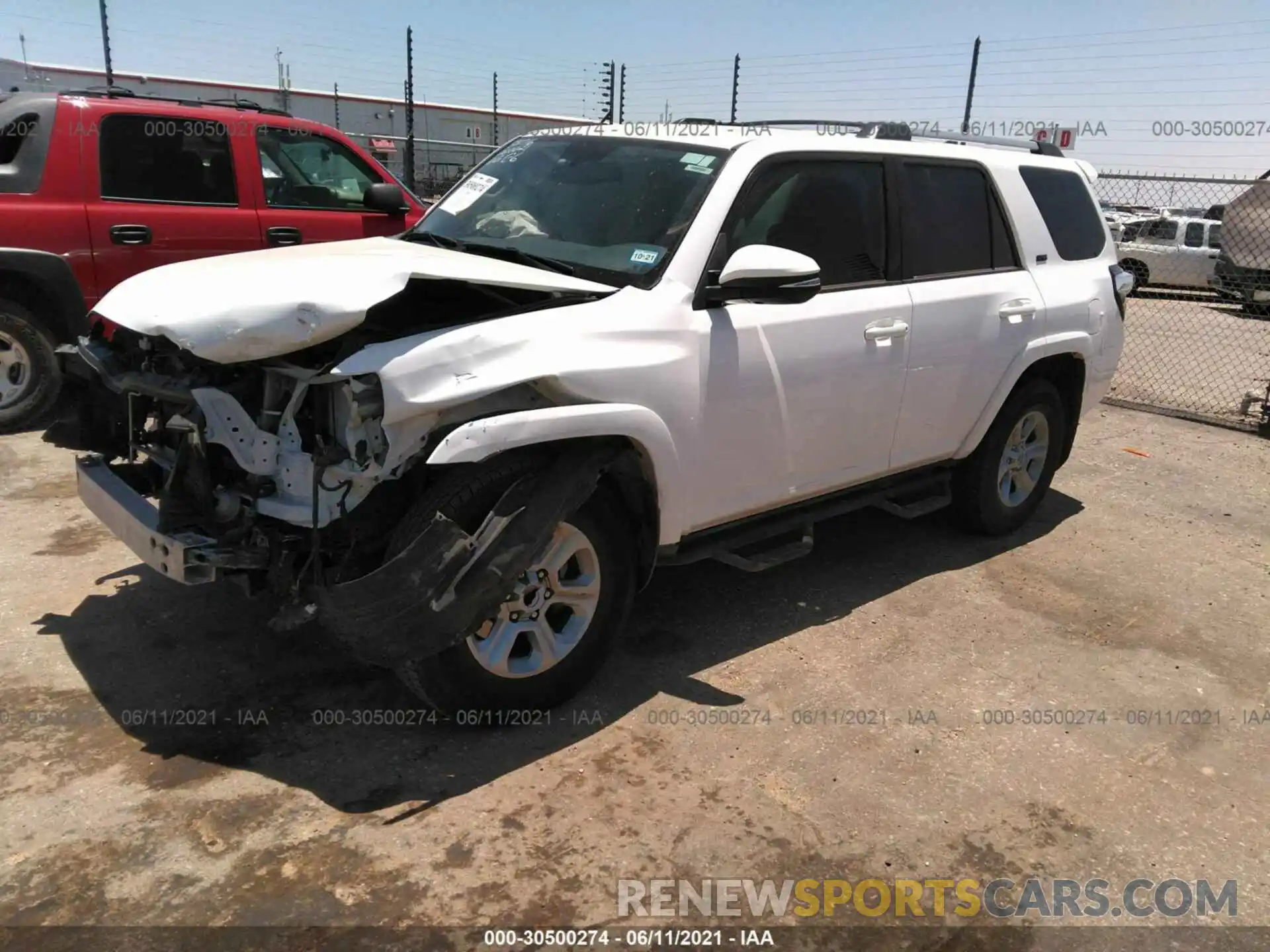 2 Photograph of a damaged car JTEZU5JR6K5193682 TOYOTA 4RUNNER 2019