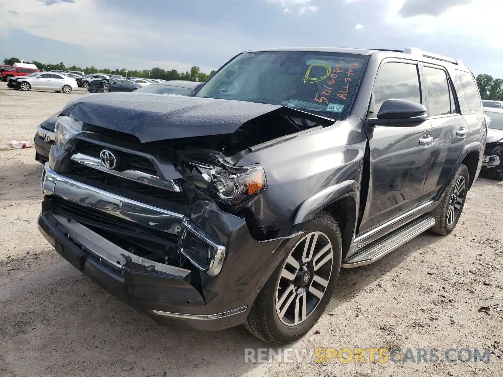 2 Photograph of a damaged car JTEZU5JR6K5194959 TOYOTA 4RUNNER 2019