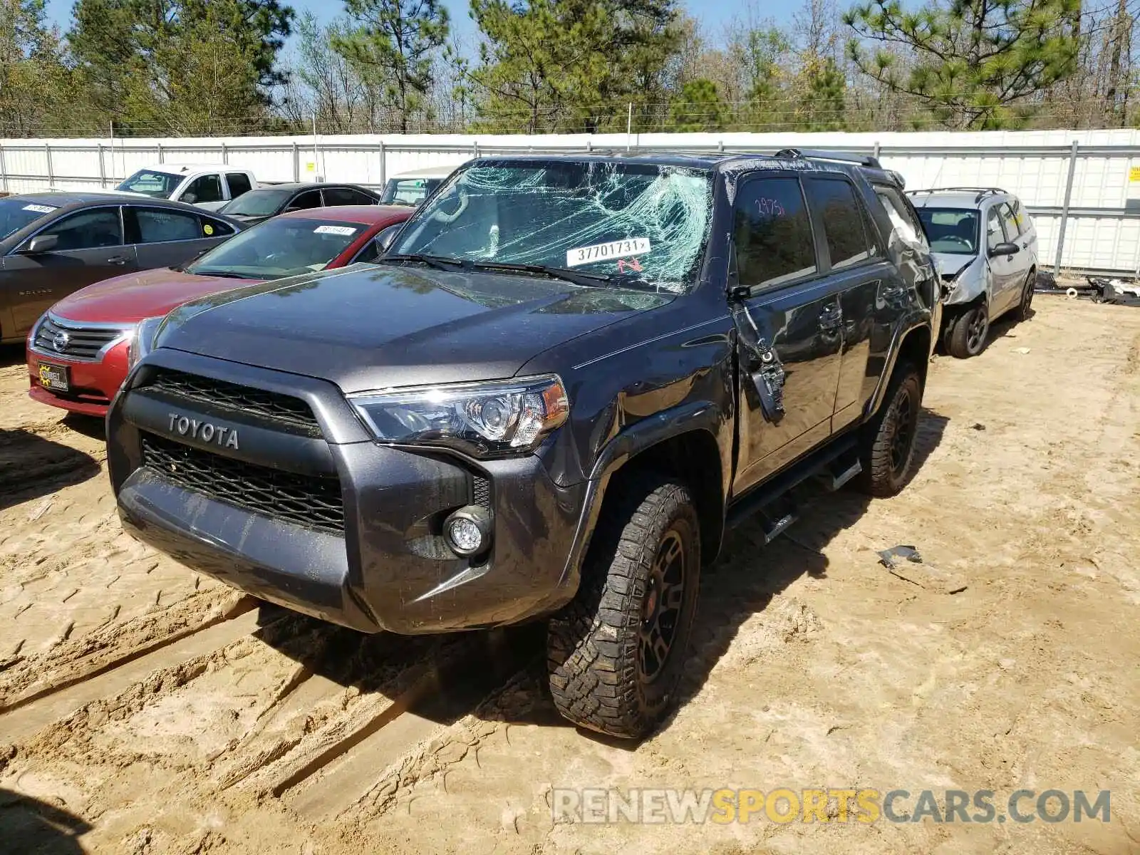 2 Photograph of a damaged car JTEZU5JR6K5195531 TOYOTA 4RUNNER 2019