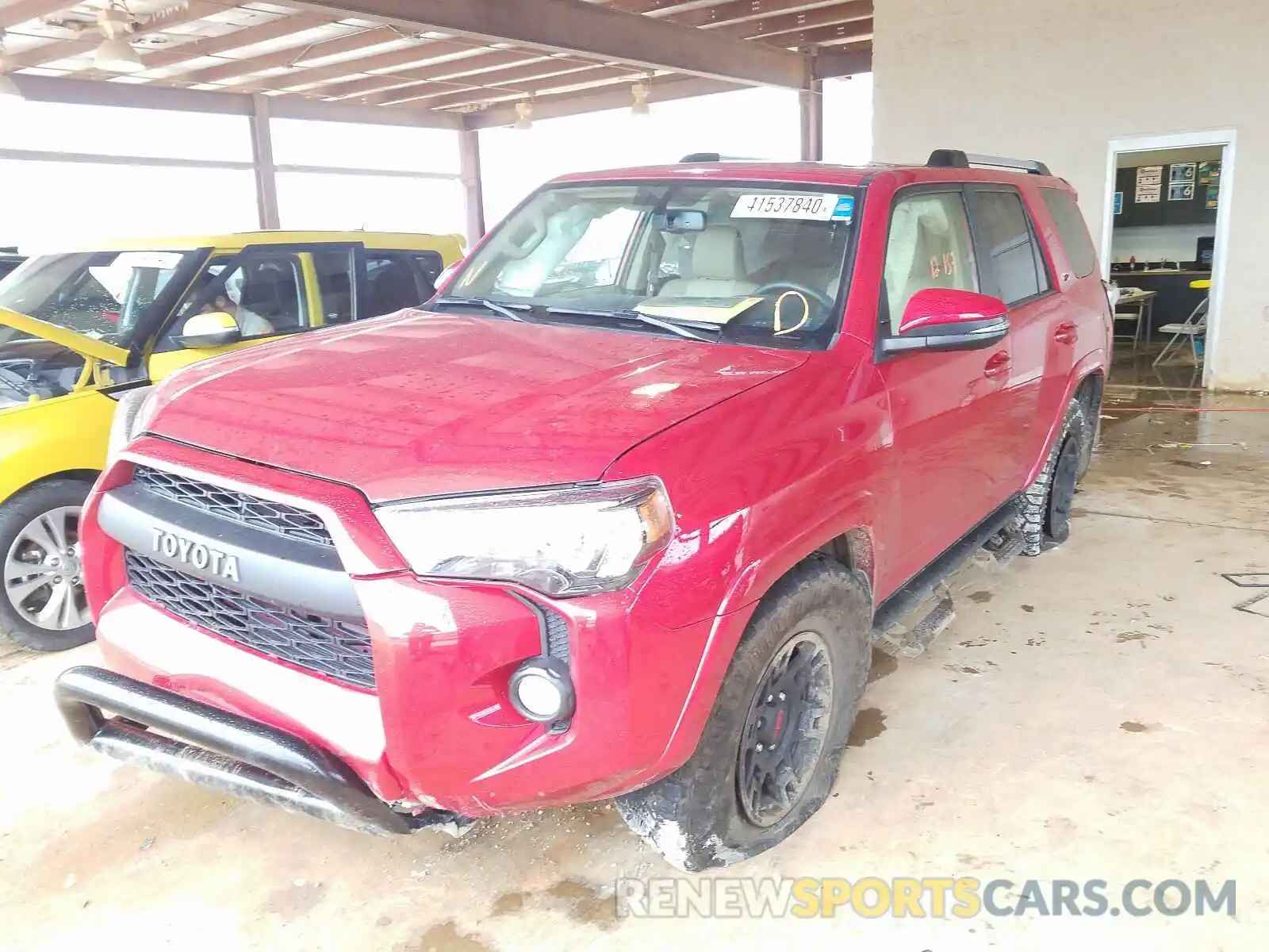 2 Photograph of a damaged car JTEZU5JR6K5199188 TOYOTA 4RUNNER 2019