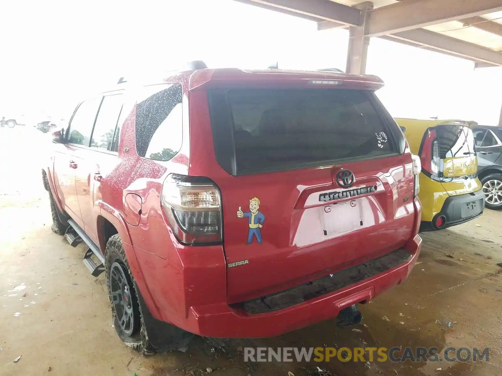 3 Photograph of a damaged car JTEZU5JR6K5199188 TOYOTA 4RUNNER 2019