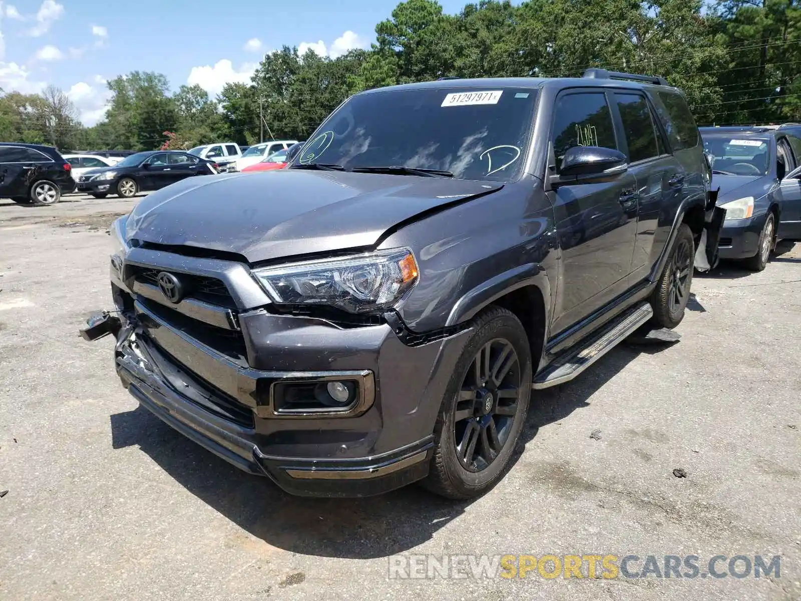 2 Photograph of a damaged car JTEZU5JR6K5207953 TOYOTA 4RUNNER 2019