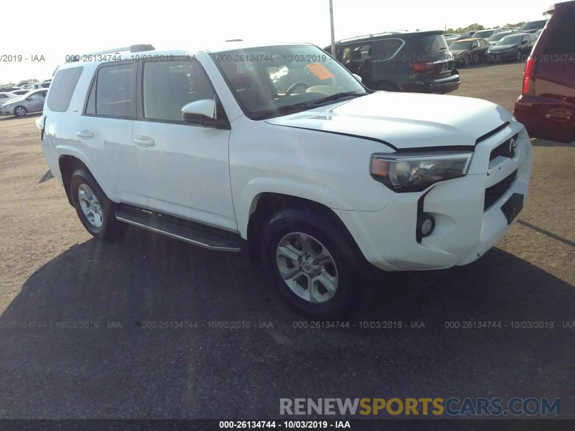 1 Photograph of a damaged car JTEZU5JR6K5210500 TOYOTA 4RUNNER 2019