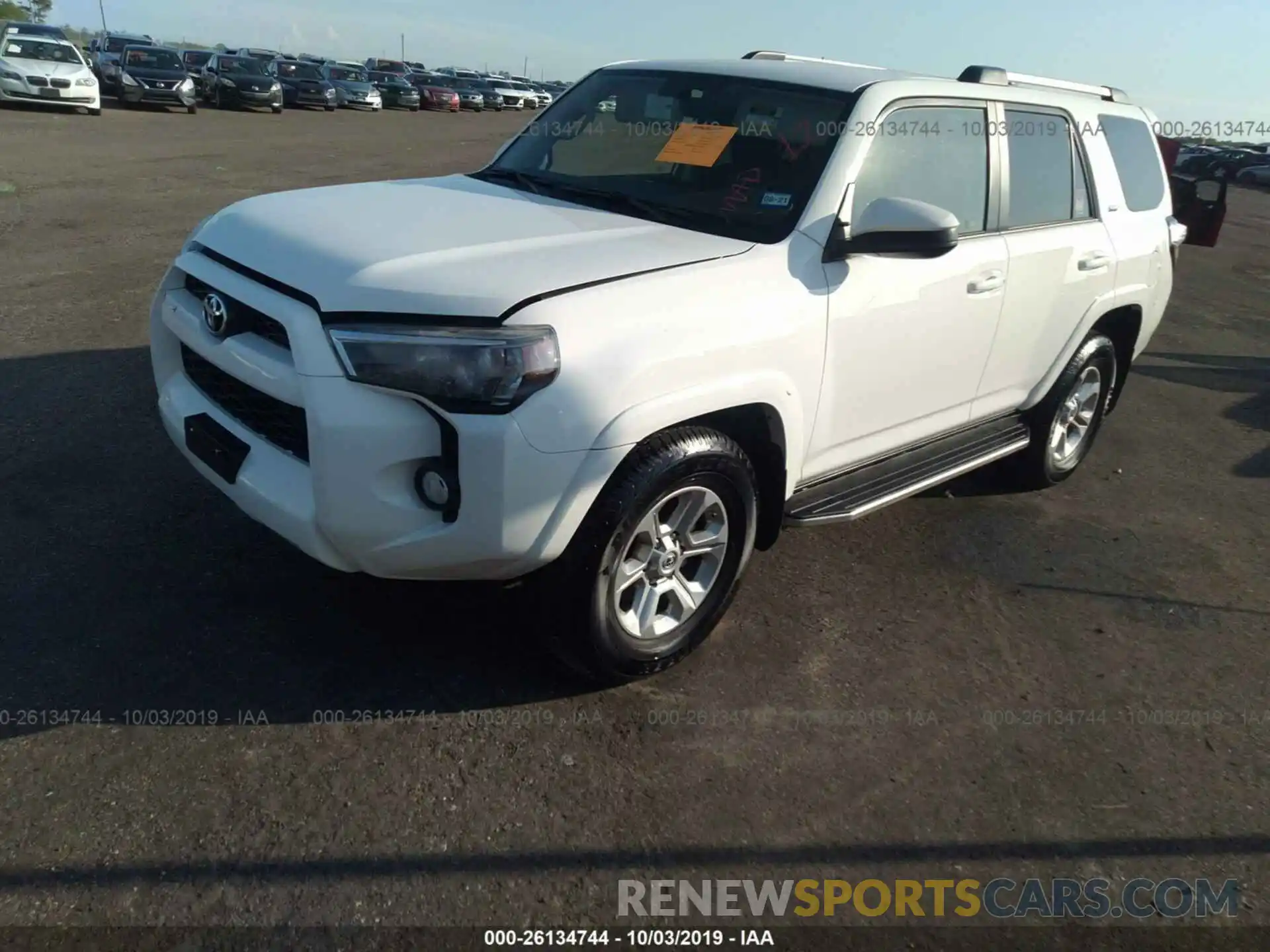 2 Photograph of a damaged car JTEZU5JR6K5210500 TOYOTA 4RUNNER 2019