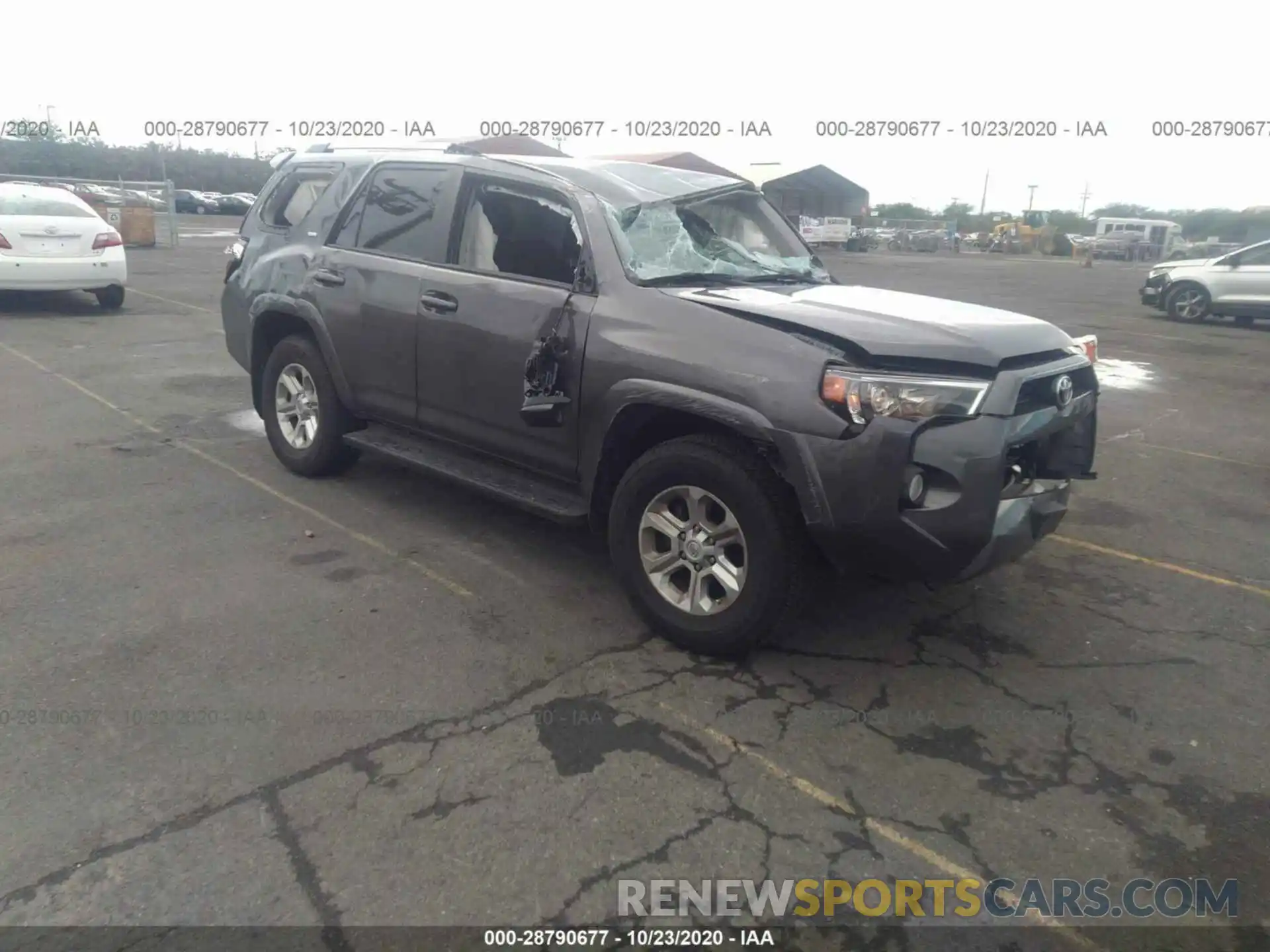 1 Photograph of a damaged car JTEZU5JR7K5192640 TOYOTA 4RUNNER 2019