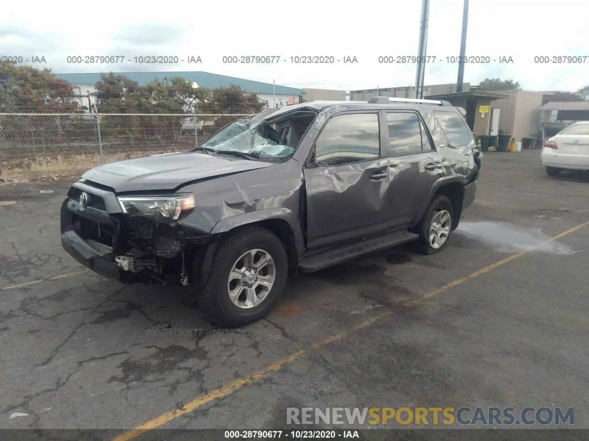 2 Photograph of a damaged car JTEZU5JR7K5192640 TOYOTA 4RUNNER 2019