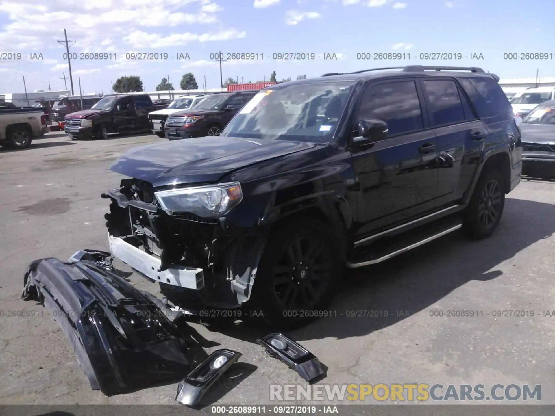 2 Photograph of a damaged car JTEZU5JR7K5196588 TOYOTA 4RUNNER 2019