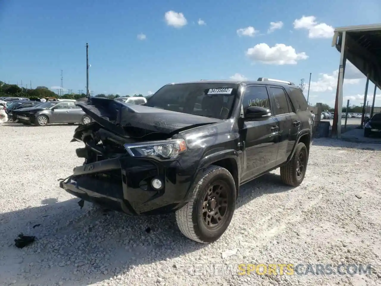 2 Photograph of a damaged car JTEZU5JR7K5196834 TOYOTA 4RUNNER 2019