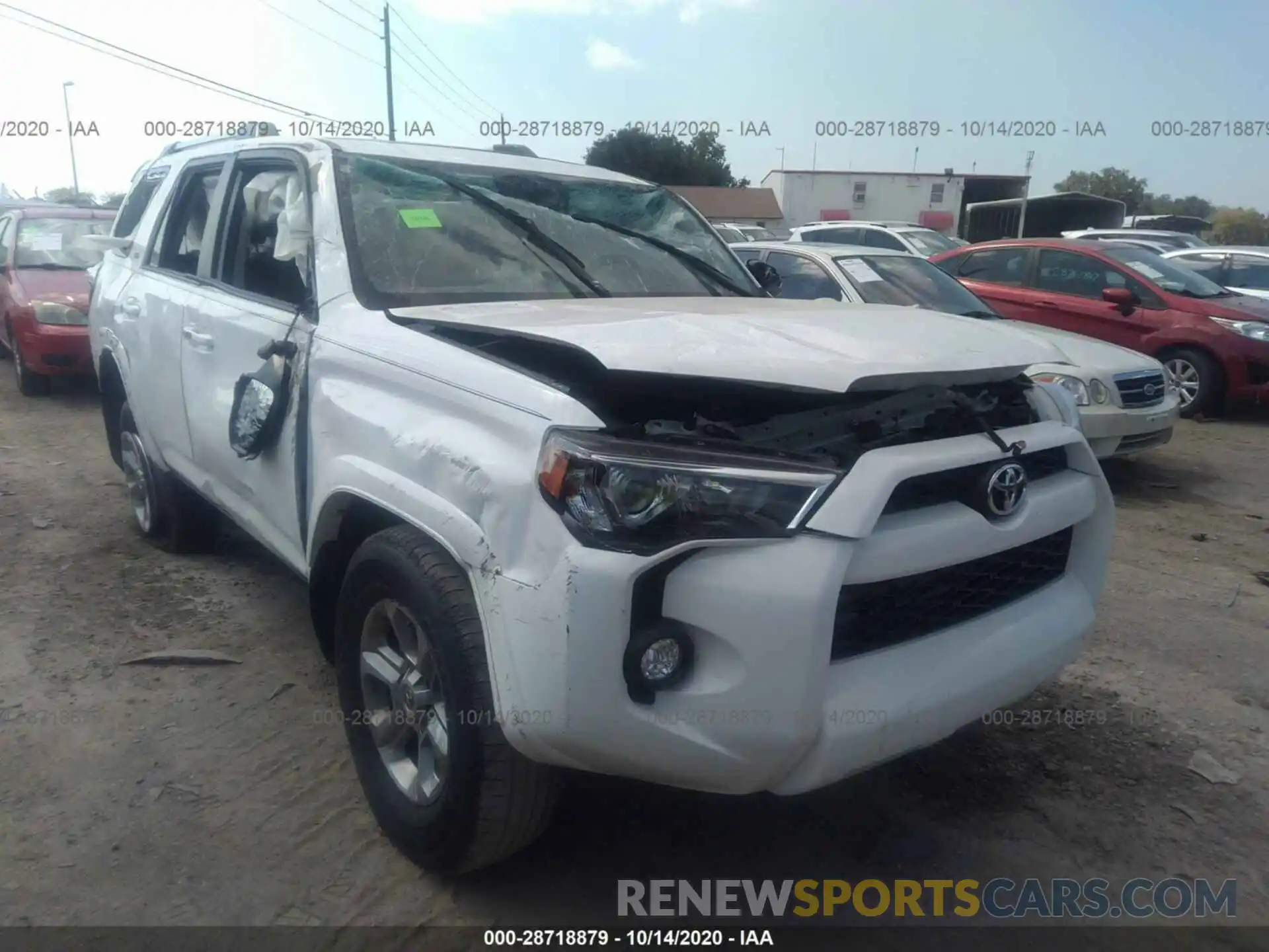 1 Photograph of a damaged car JTEZU5JR7K5198647 TOYOTA 4RUNNER 2019