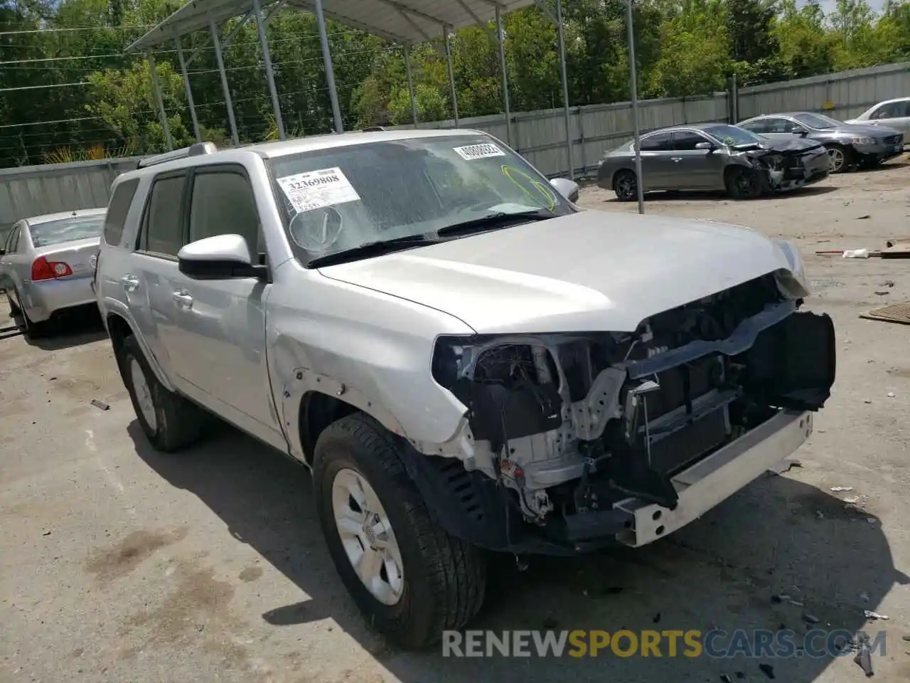 1 Photograph of a damaged car JTEZU5JR7K5201093 TOYOTA 4RUNNER 2019