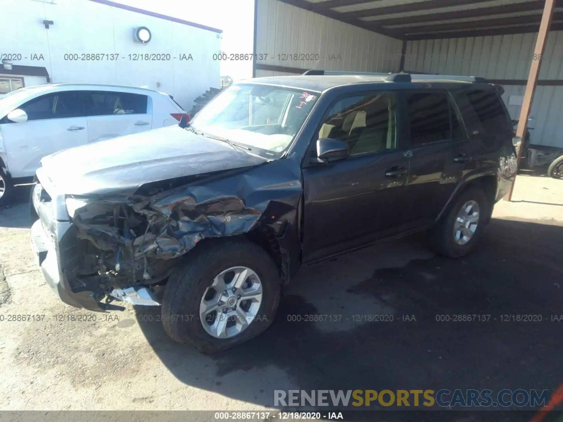 2 Photograph of a damaged car JTEZU5JR7K5202826 TOYOTA 4RUNNER 2019