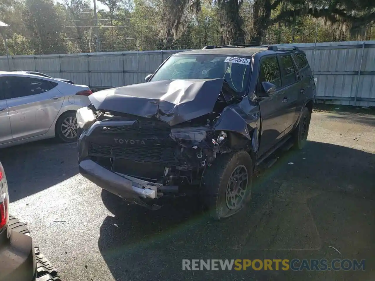 2 Photograph of a damaged car JTEZU5JR7K5204334 TOYOTA 4RUNNER 2019