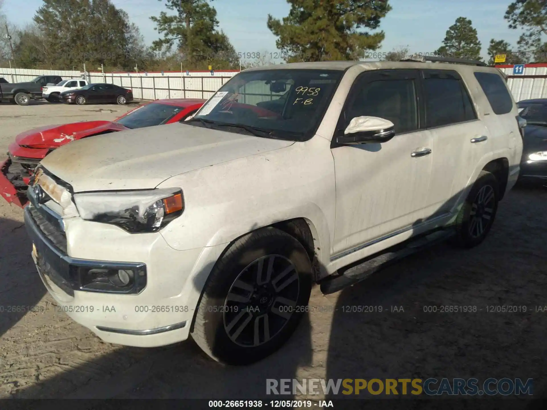 2 Фотография поврежденного автомобиля JTEZU5JR7K5205645 TOYOTA 4RUNNER 2019