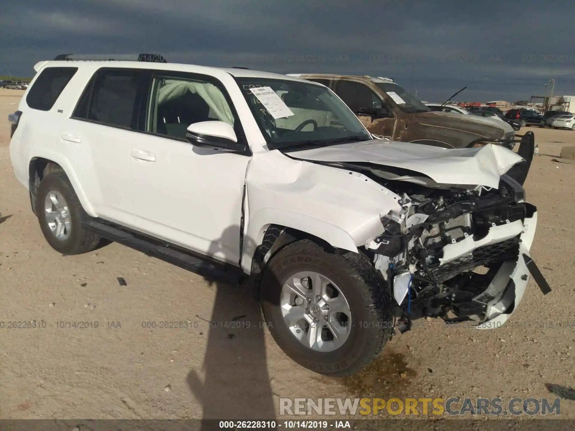 1 Photograph of a damaged car JTEZU5JR7K5205970 TOYOTA 4RUNNER 2019